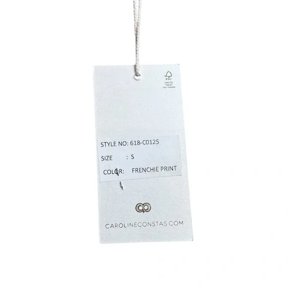 Caroline Constas Red and Blue Floral Long Sleeve Dress - Picture 5 of 8